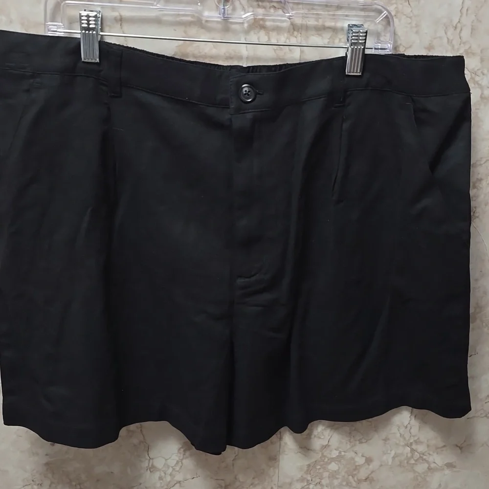 Time and Tru Women's Black Flat Front Shorts - Picture 2 of 8